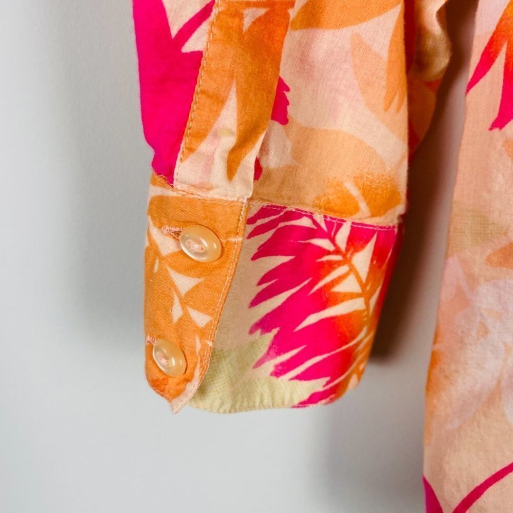 First Issue Lightweight Palm Tree Button Down Shi… - image 5